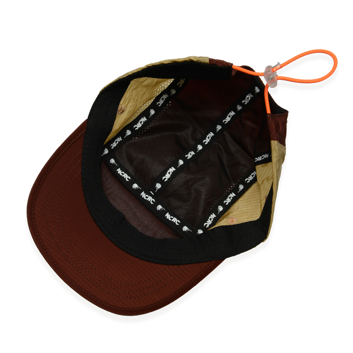 NCRC Headwear -  Lightweight Ripstop Cap Summer '26 - Burgundy/Cocoa/Coffee