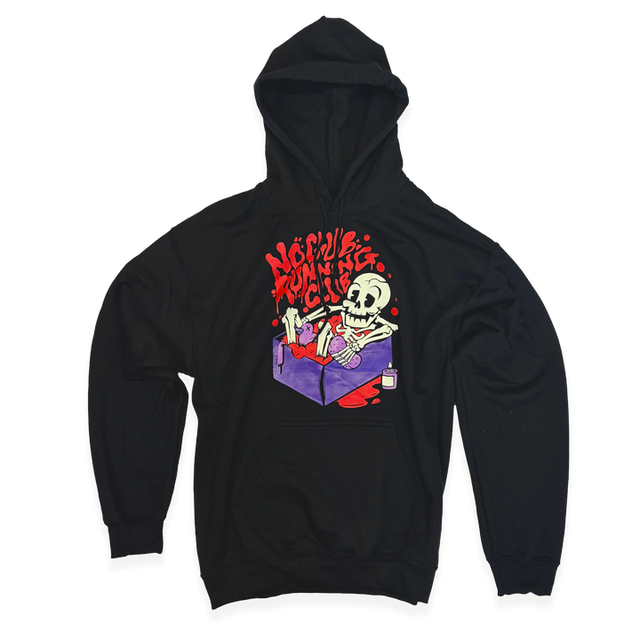 NCRC Unisex Fits:  Rest Day - DryBlend Pullover Hoodie -  -  Black/Red/Purple