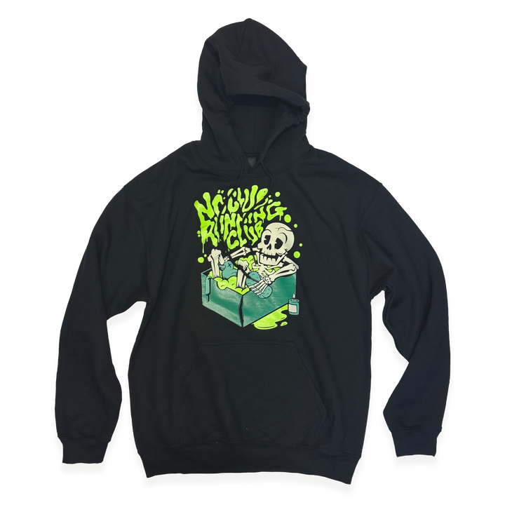 NCRC Unisex Fits:  Rest Day - DryBlend Pullover Hoodie -  -  Black/Volt/Jade