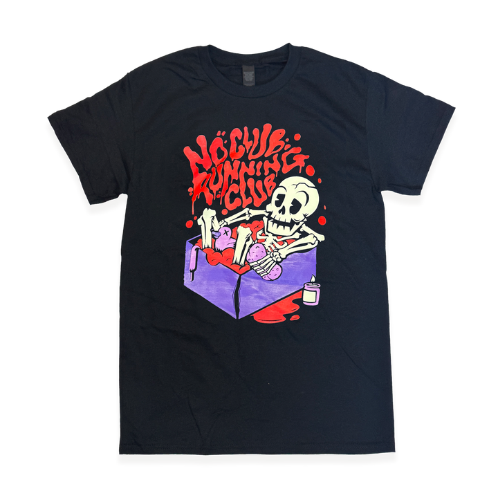 NCRC Unisex Fits:  Rest Day - 100% Cotton Lifestyle T-Shirt -  Black/Red/Purple