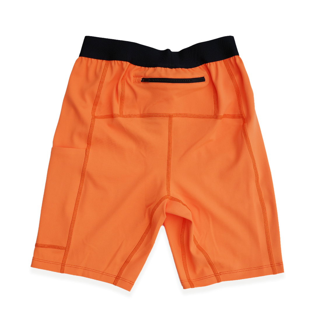 NCRC: Unisex  Fits:  Lycra Half Racing Tights - Fluro Orange