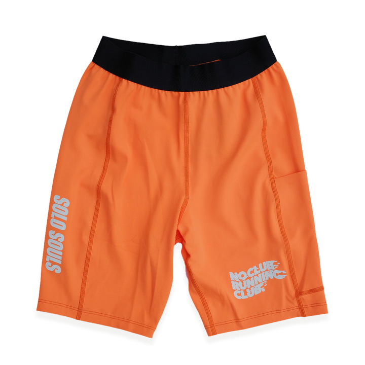 NCRC: Unisex  Fits:  Lycra Half Racing Tights - Fluro Orange