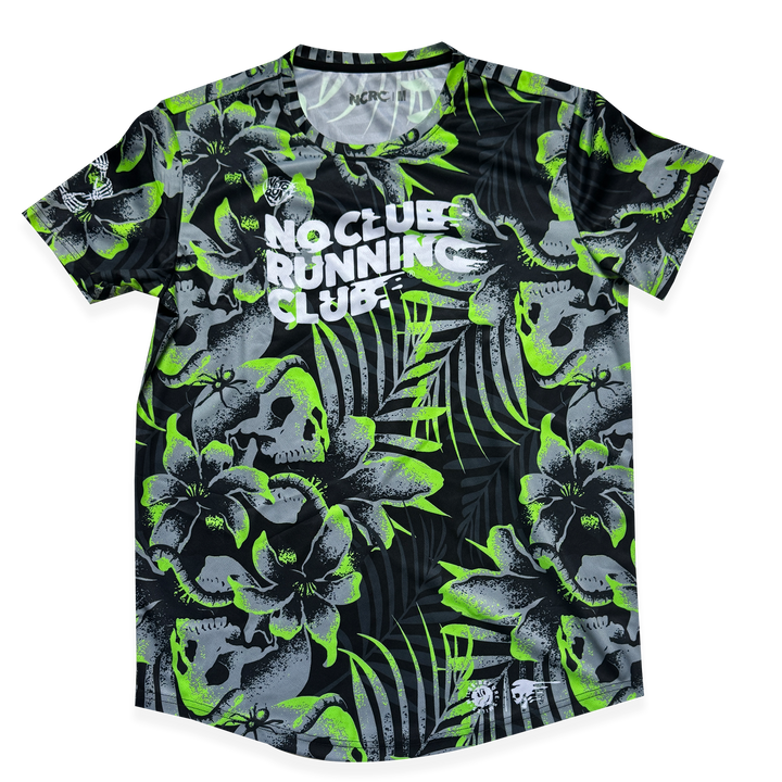 NCRC Unisex Fits: Bad Natured - Short Sleeve Training Jersey - Black/Grey/Fluro Green