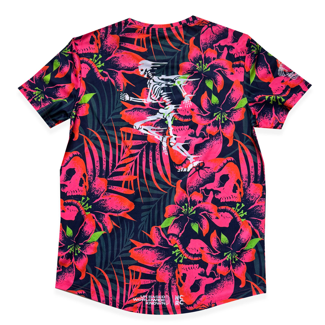 NCRC Unisex Fits: Bad Natured - Short Sleeve Training Jersey - Navy/Fluro Pink/Blood Orange/Fluro Green