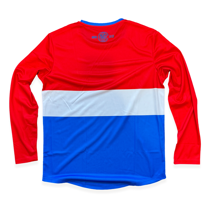 NCRC: Unisex Fits: Heritage 80 -  Long Sleeve Training Jersey - Red/White/Blue