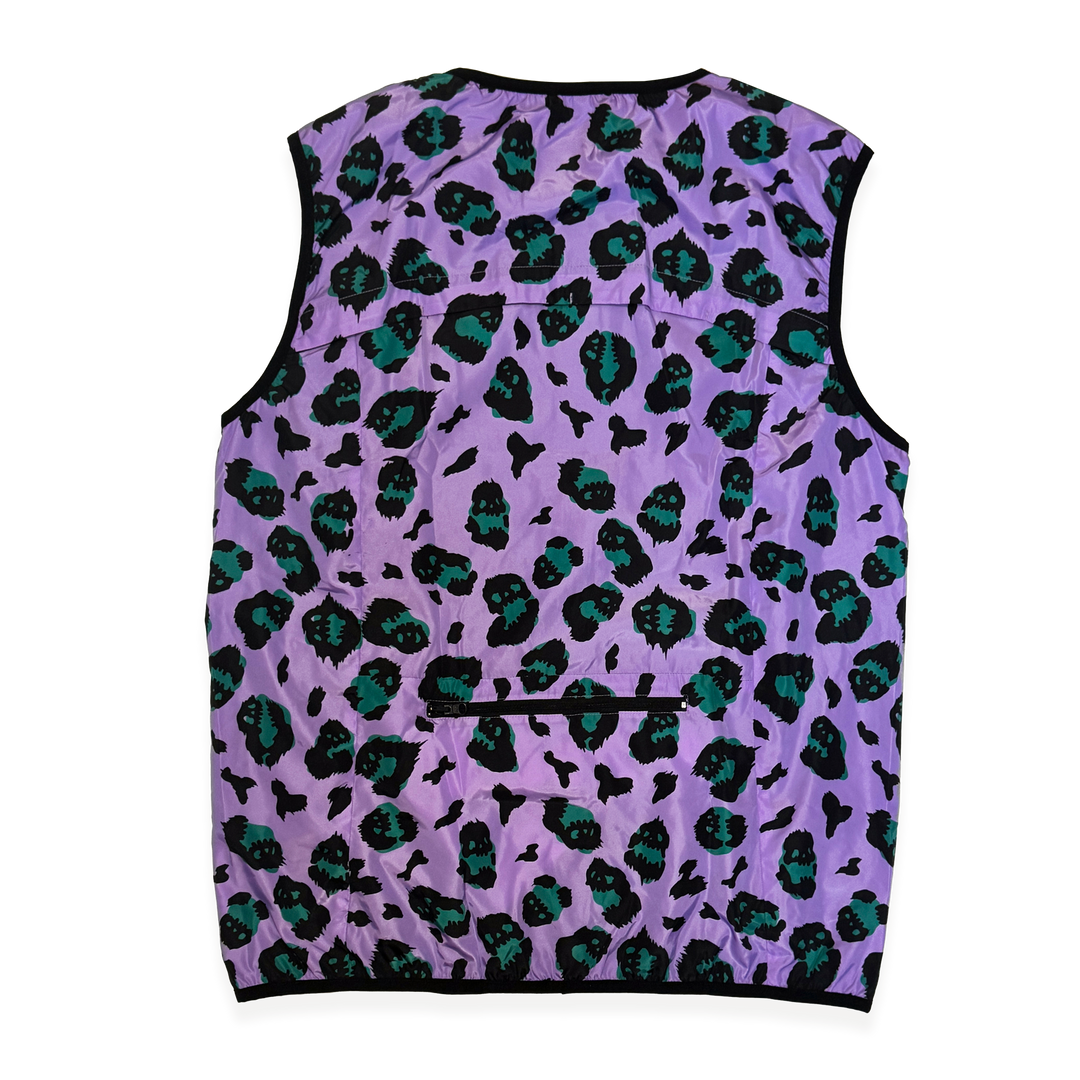 NCRC: Premium Super Soft Packable Gilet  - Animal Style - Lavender/Teal
