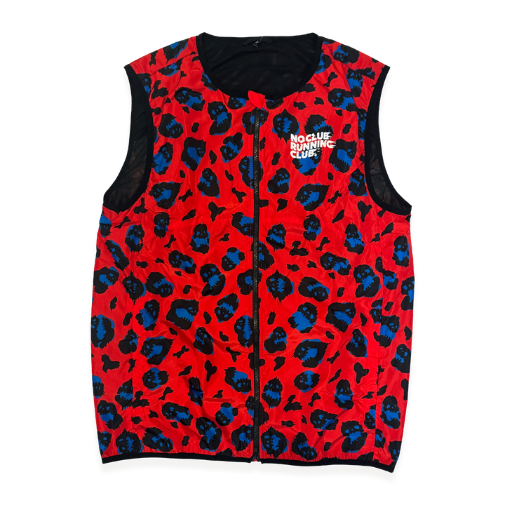 NCRC: Premium Super Soft Packable Gilet  - Animal Style - Red/Blue
