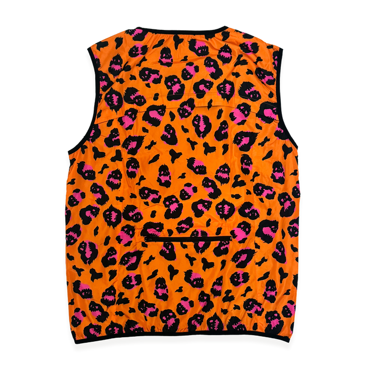 NCRC: Premium Super Soft Packable Gilet  - Animal Style - Tangerine/Pink