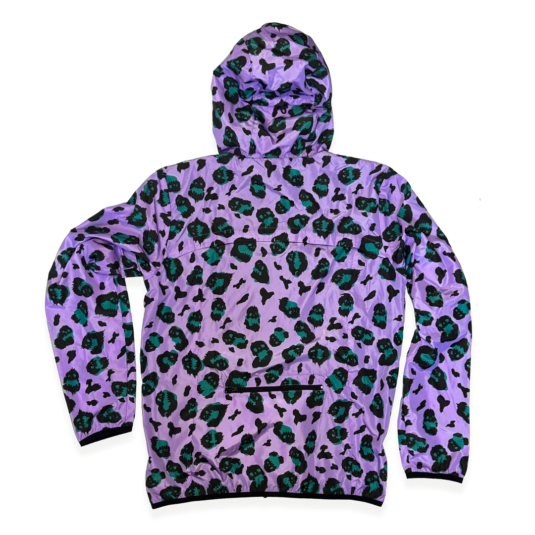 NCRC: Premium Super Soft Packable Windbreaker Jacket  -Animal Style - Lavender/Teal