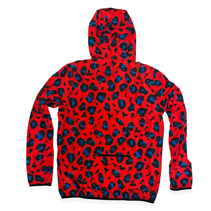 NCRC: Premium Super Soft Packable Windbreaker Jacket  -Animal Style - Red/Blue