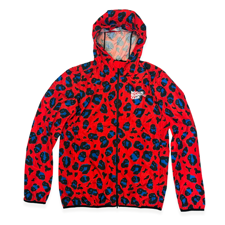 NCRC: Premium Super Soft Packable Windbreaker Jacket  -Animal Style - Red/Blue