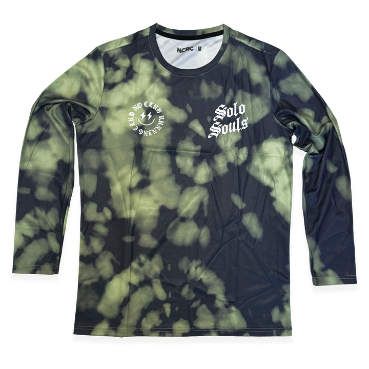 NCRC: Unisex Fits: Solo Souls V2 -  Long Sleeve Training Jersey - Bleach Dyed - Algae