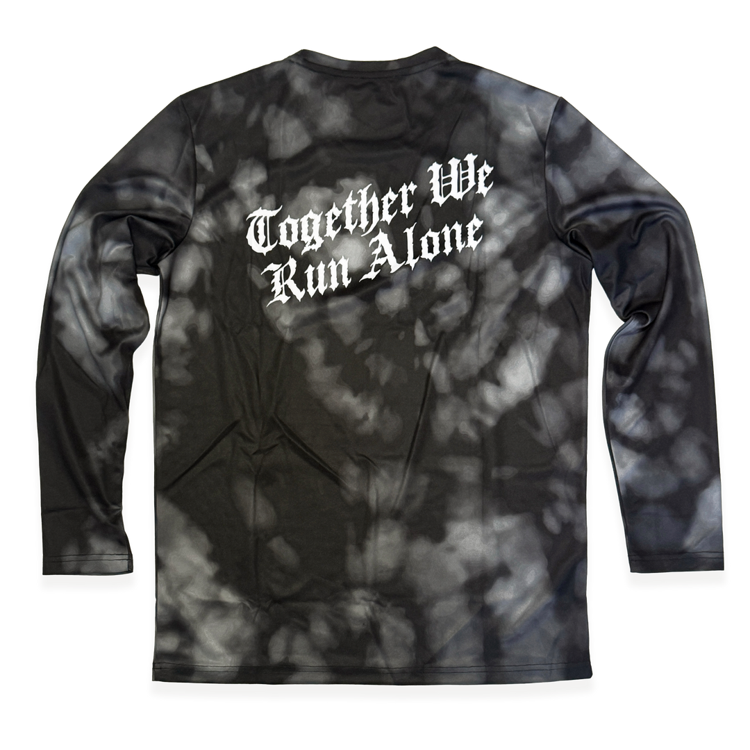 NCRC: Unisex Fits: Solo Souls V2 -  Long Sleeve Training Jersey - Bleach Dyed - Gravel