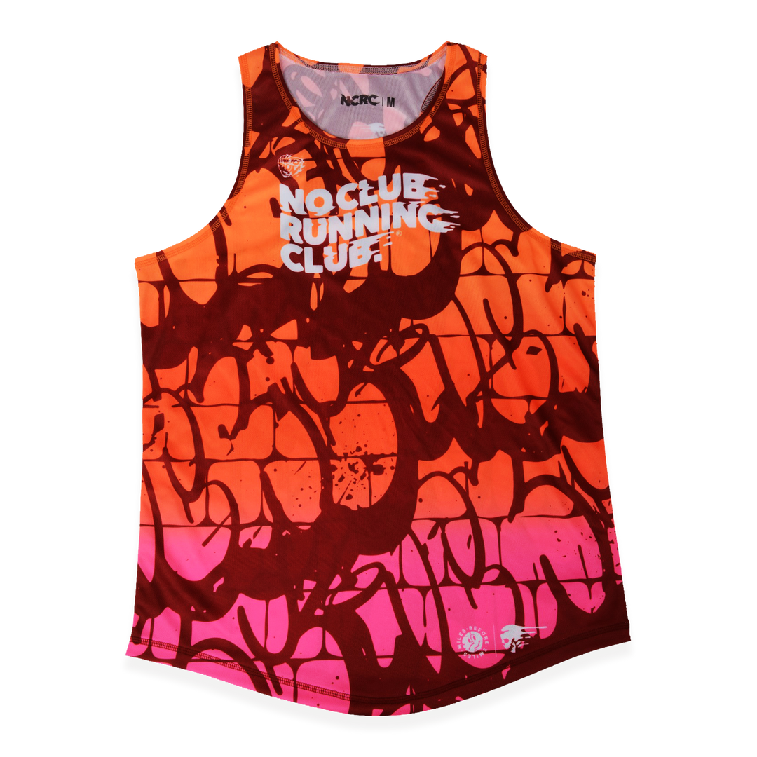 NCRC Unisex Fits:  Brick By Brick - Training Singlet - Blended Orange