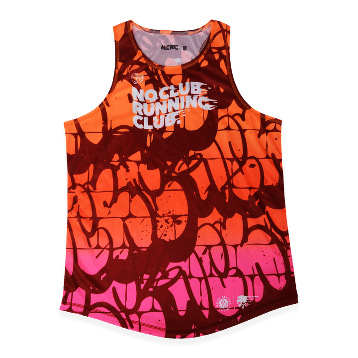 NCRC Unisex Fits:  Brick By Brick - Training Singlet - Blended Orange