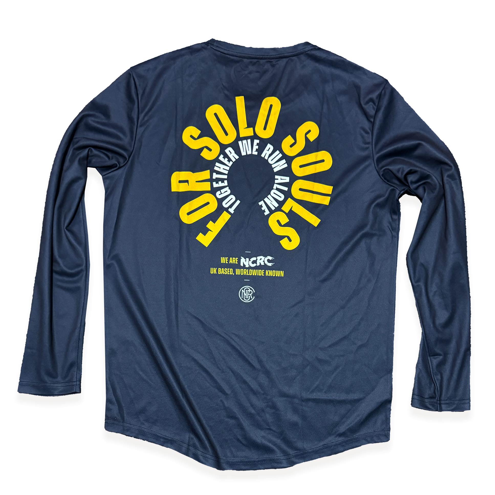 NCRC: Unisex Fits: Solo Souls -  Long Sleeve Training Jersey - Navy/Yellow/White
