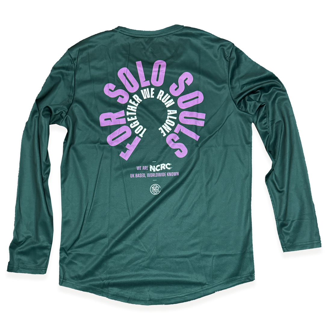 NCRC: Unisex Fits: Solo Souls -  Long Sleeve Training Jersey - Jade/Lavender/White