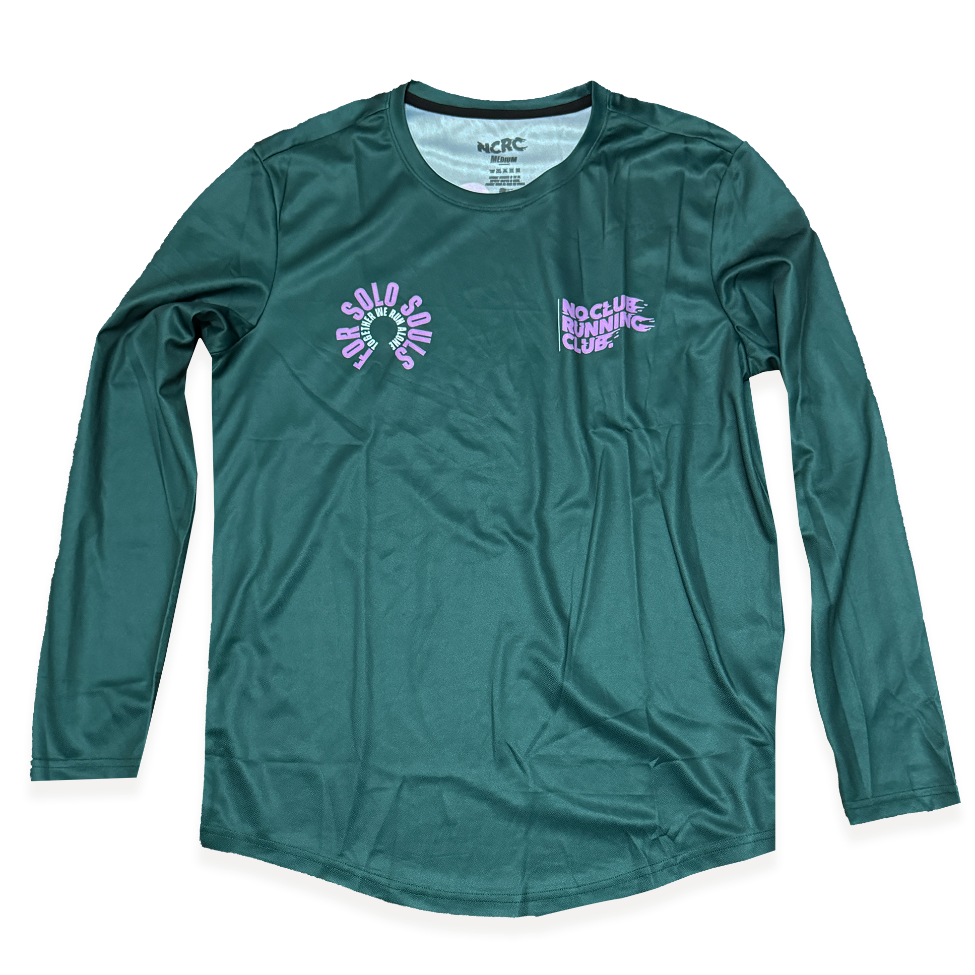 NCRC: Unisex Fits: Solo Souls -  Long Sleeve Training Jersey - Jade/Lavender/White