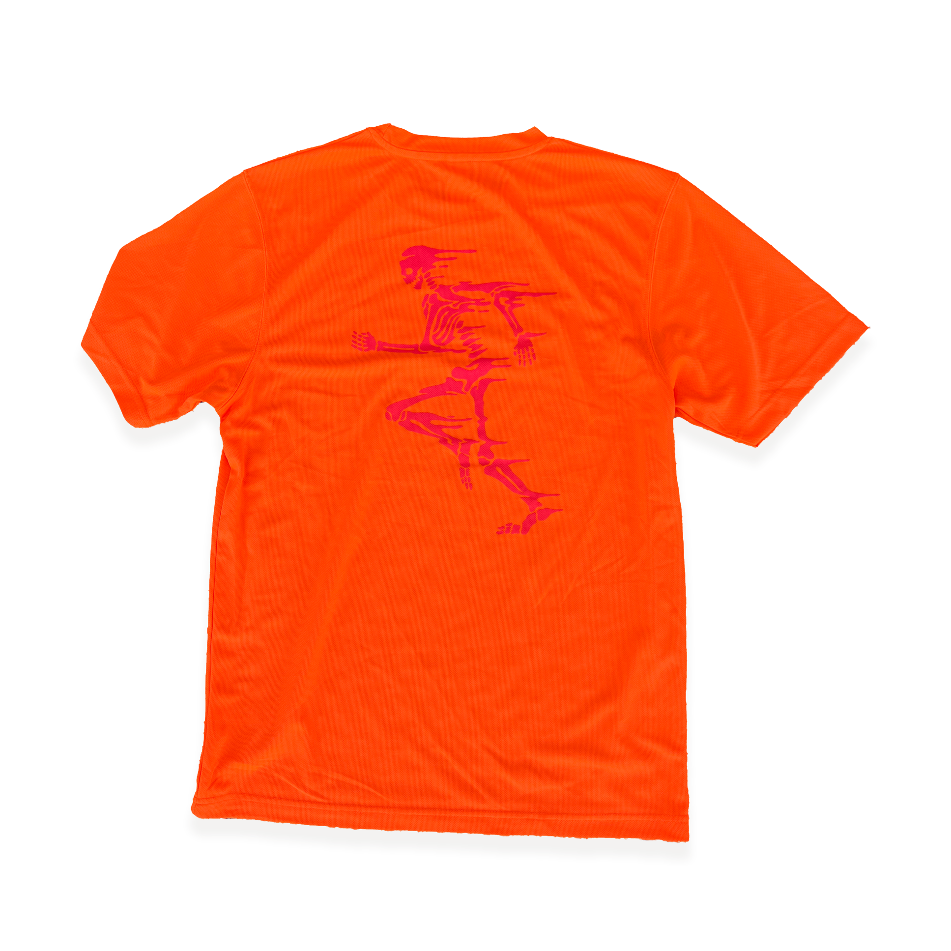 NCRC Unisex Fits: Autumn '23 - Limited Edition Short Sleeve Tee - Skelly - Fluro Orange