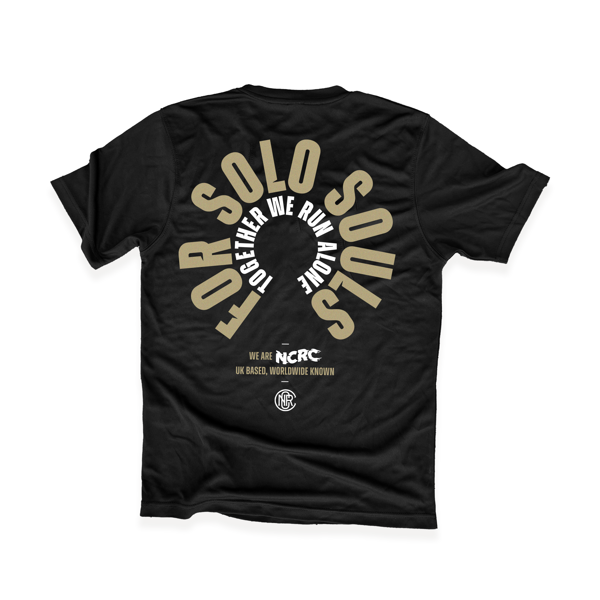 NCRC Unisex Fits: Autumn '23 - Limited Edition Short Sleeve Tee - Solo Souls - Black