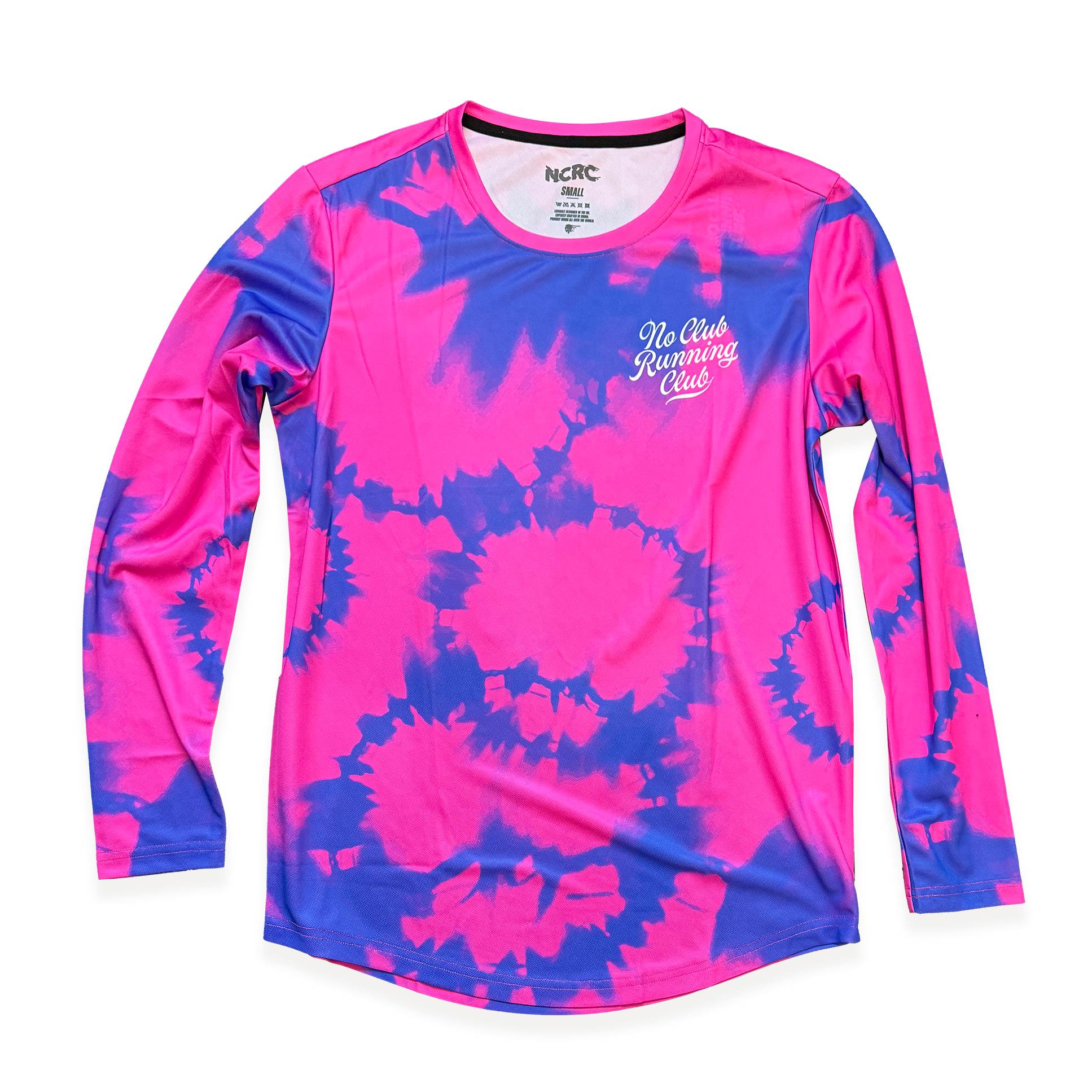 NCRC: Unisex Fits: Heritage Tie Dye -  Long Sleeve Training Jersey - Pink/Blue/White
