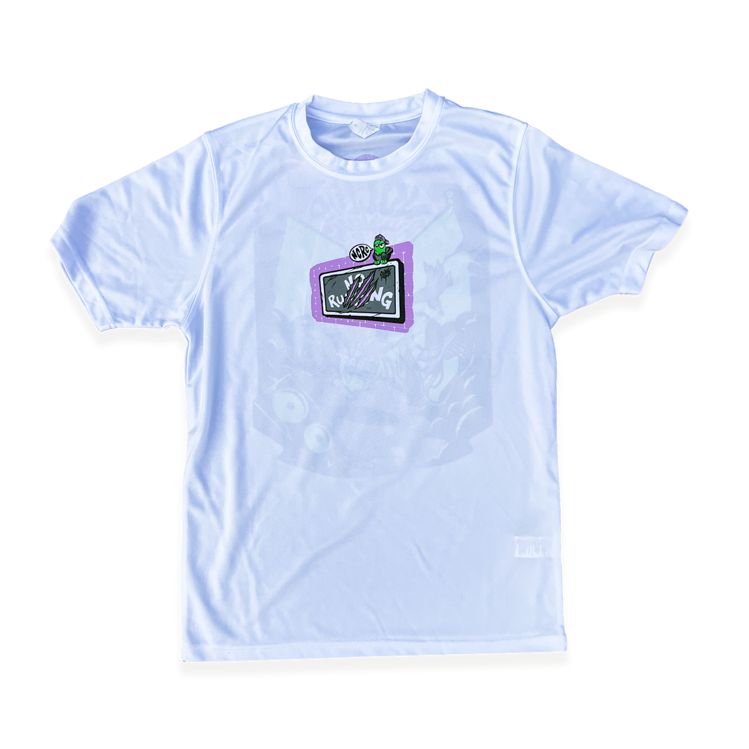 NCRC Unisex Fits: NCRC x Suave-Ski - Run The Roads - White Short Sleeve Training Jersey