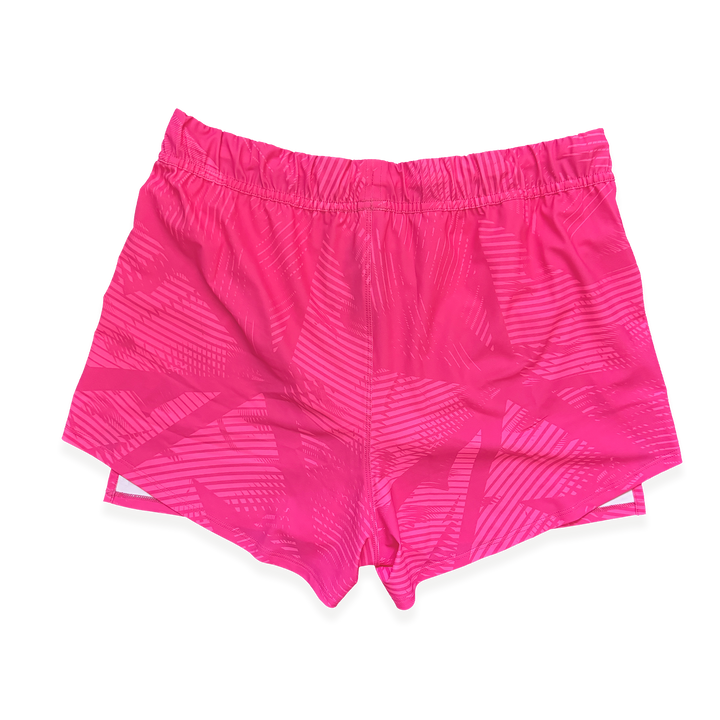 NCRC: Unisex Fits: Essentials V2 -  Brief Lined Split Racing Shorts - Fluro Pink