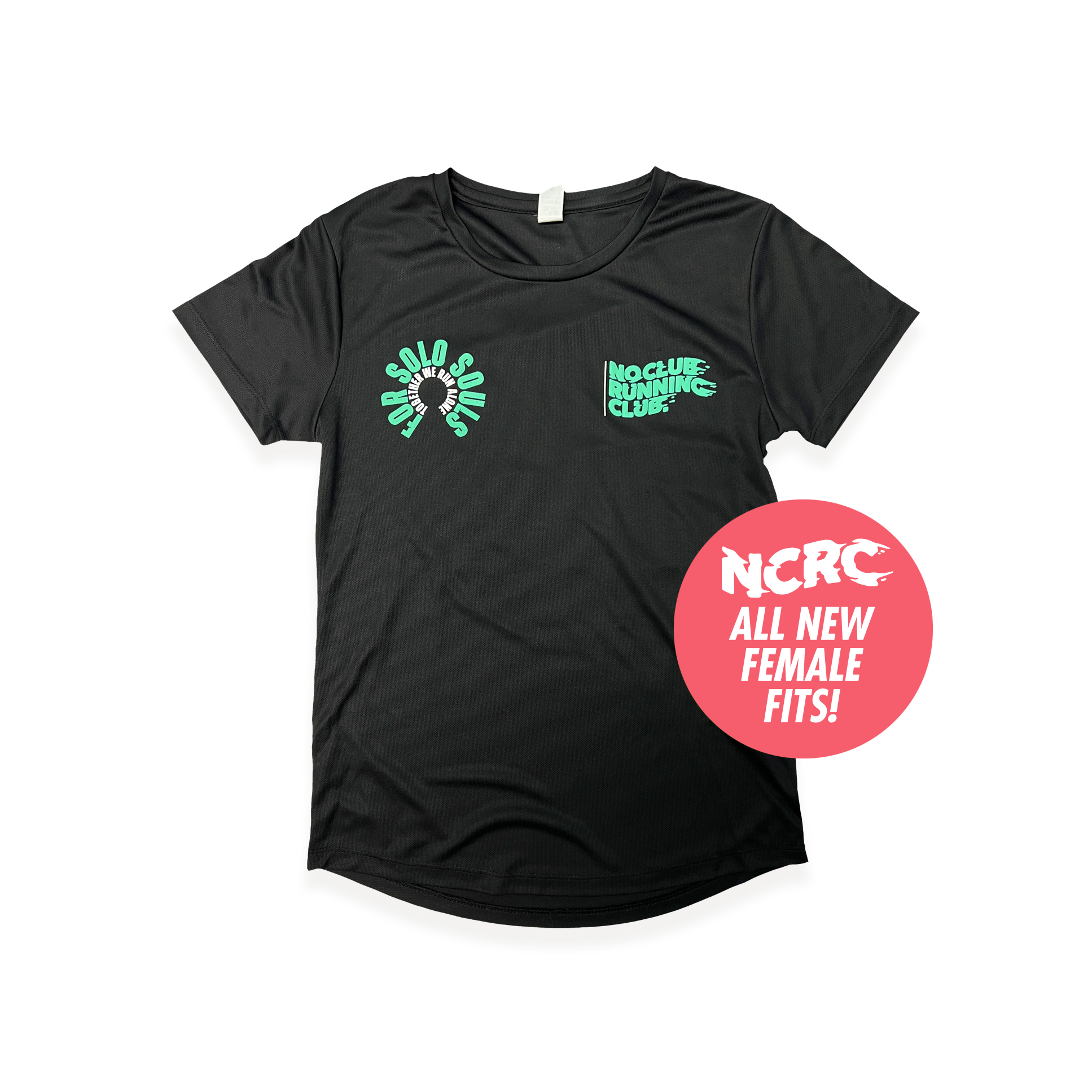 NCRC Female Fits: Spring '23 - Limited Edition Short Sleeve Tee - Solo Souls - Black
