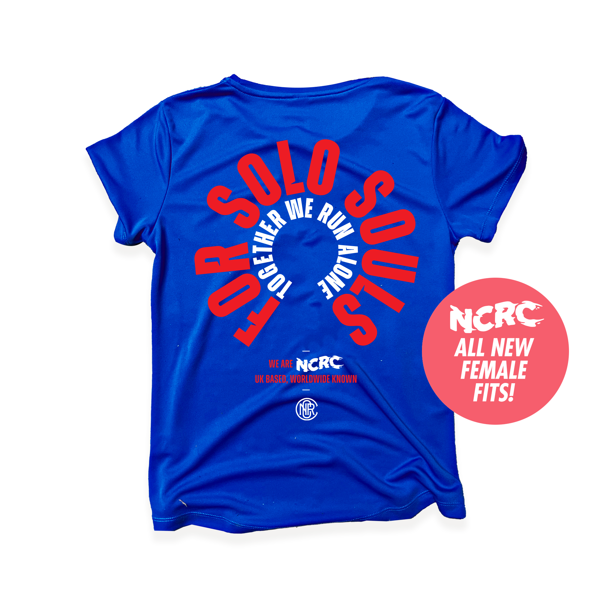 NCRC Female Fits: Spring '23 - Limited Edition Short Sleeve Tee - Solo Souls - Royal Blue