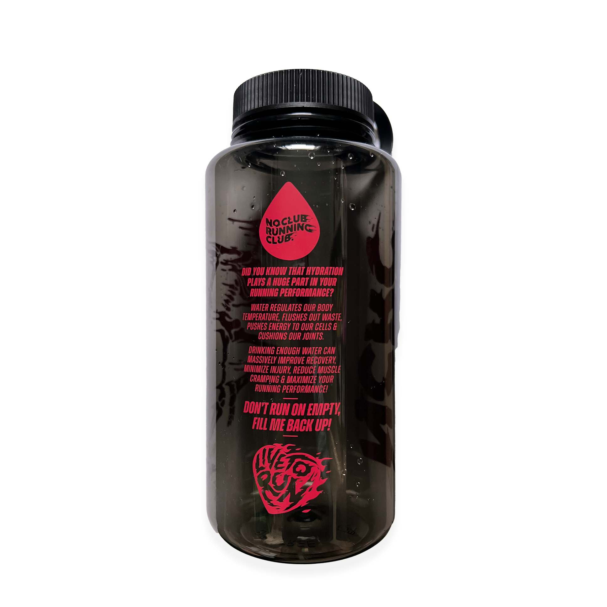 NCRC - Limited Edition: 1 Litre Wide Mouth Water Bottle - Raspberry