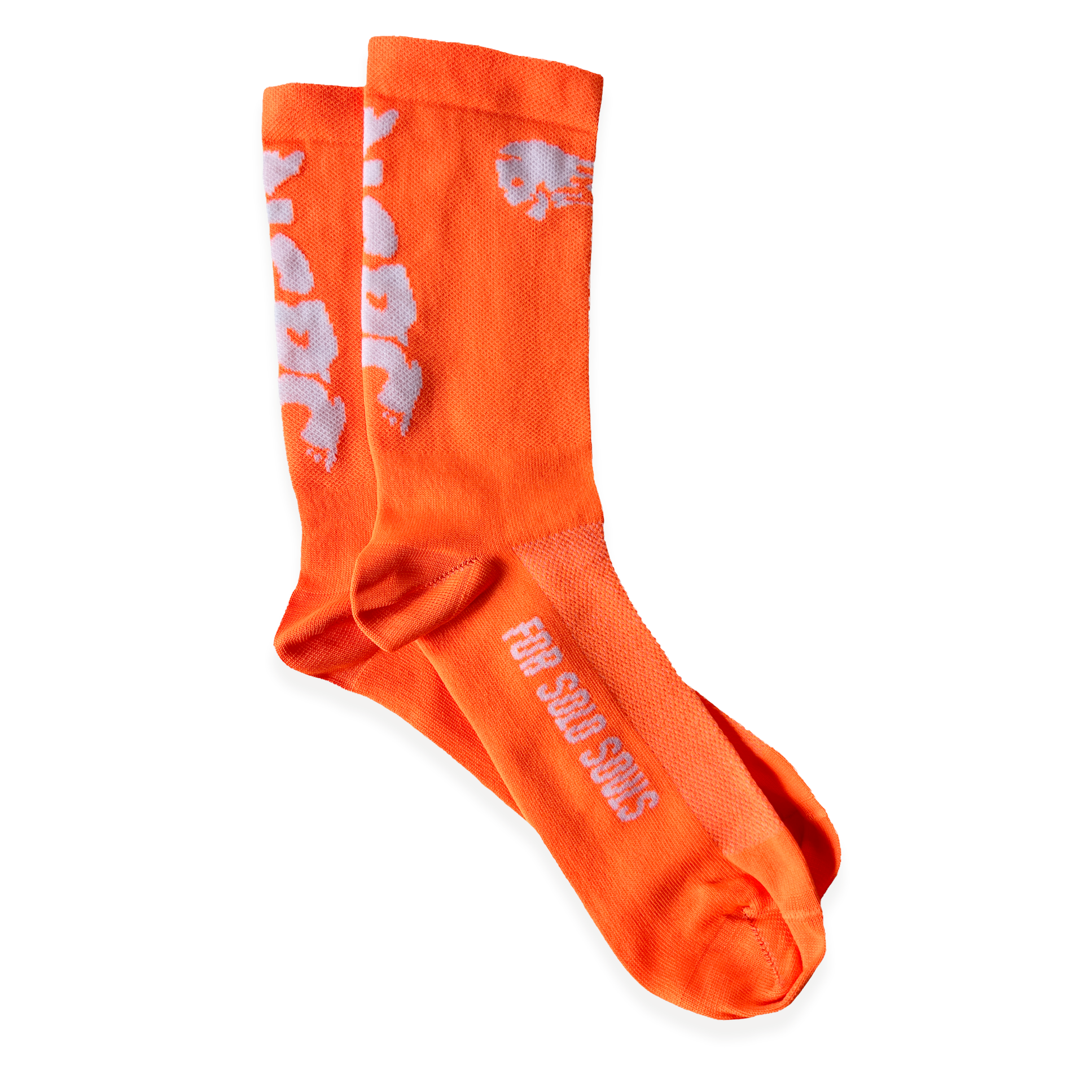 Orange running socks online