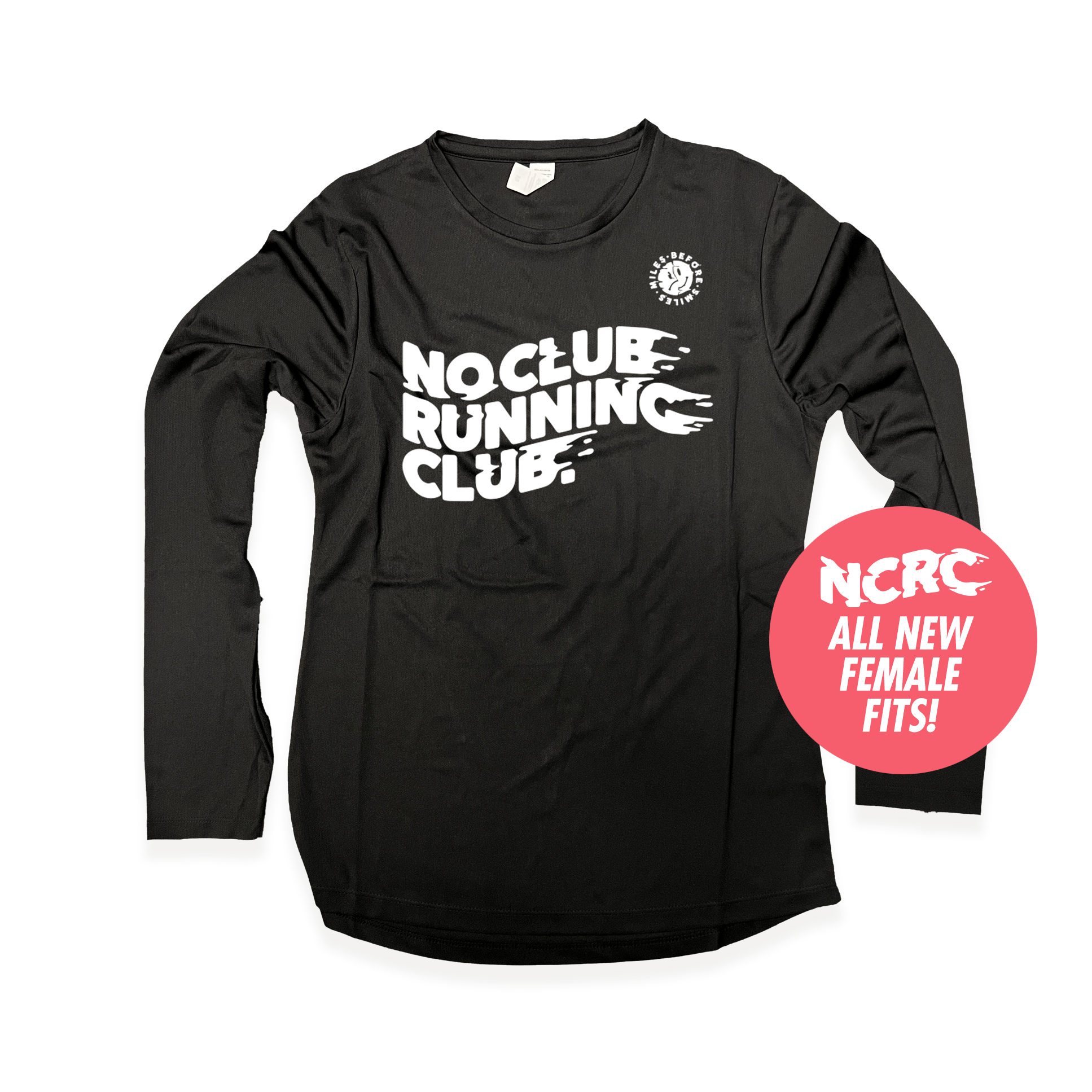 NCRC Essentials: Female Fits - Long Sleeve Training Jersey - Black