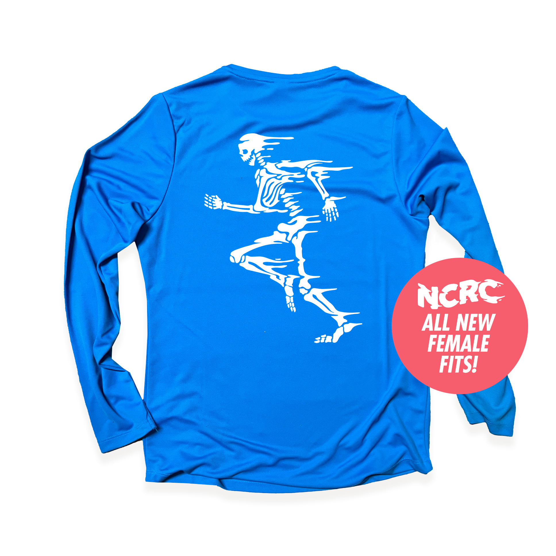 NCRC Female Fits: Long Sleeve Training Jersey - Sapphire Blue