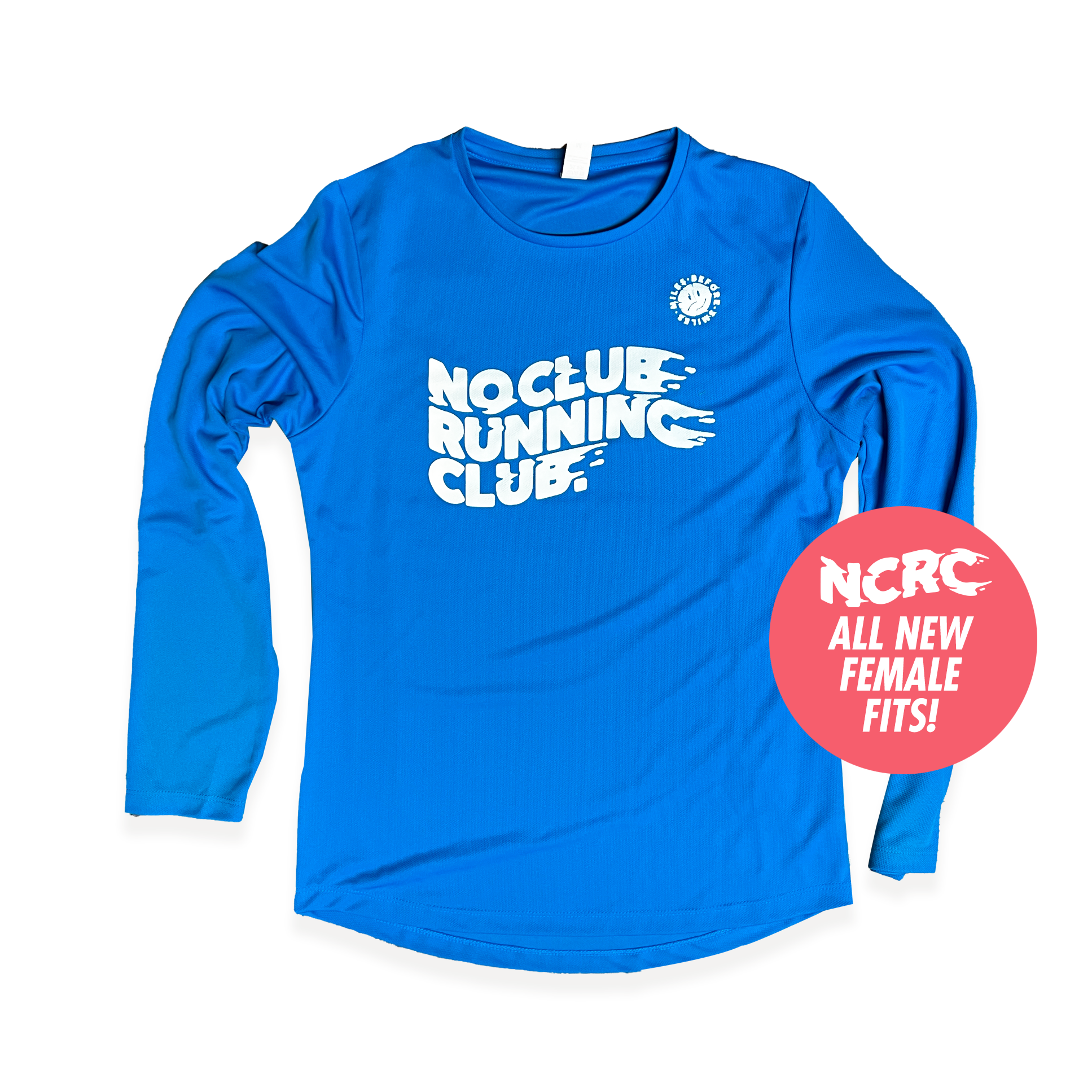 NCRC Female Fits: Long Sleeve Training Jersey - Sapphire Blue