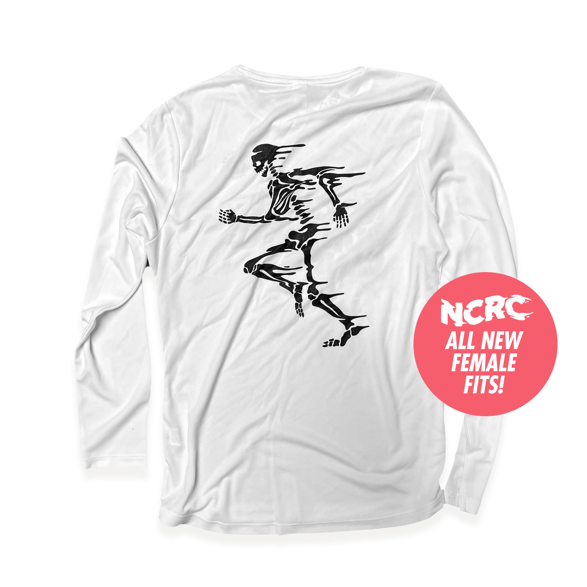 NCRC Essentials: Female Fits - Long Sleeve Training Jersey - White
