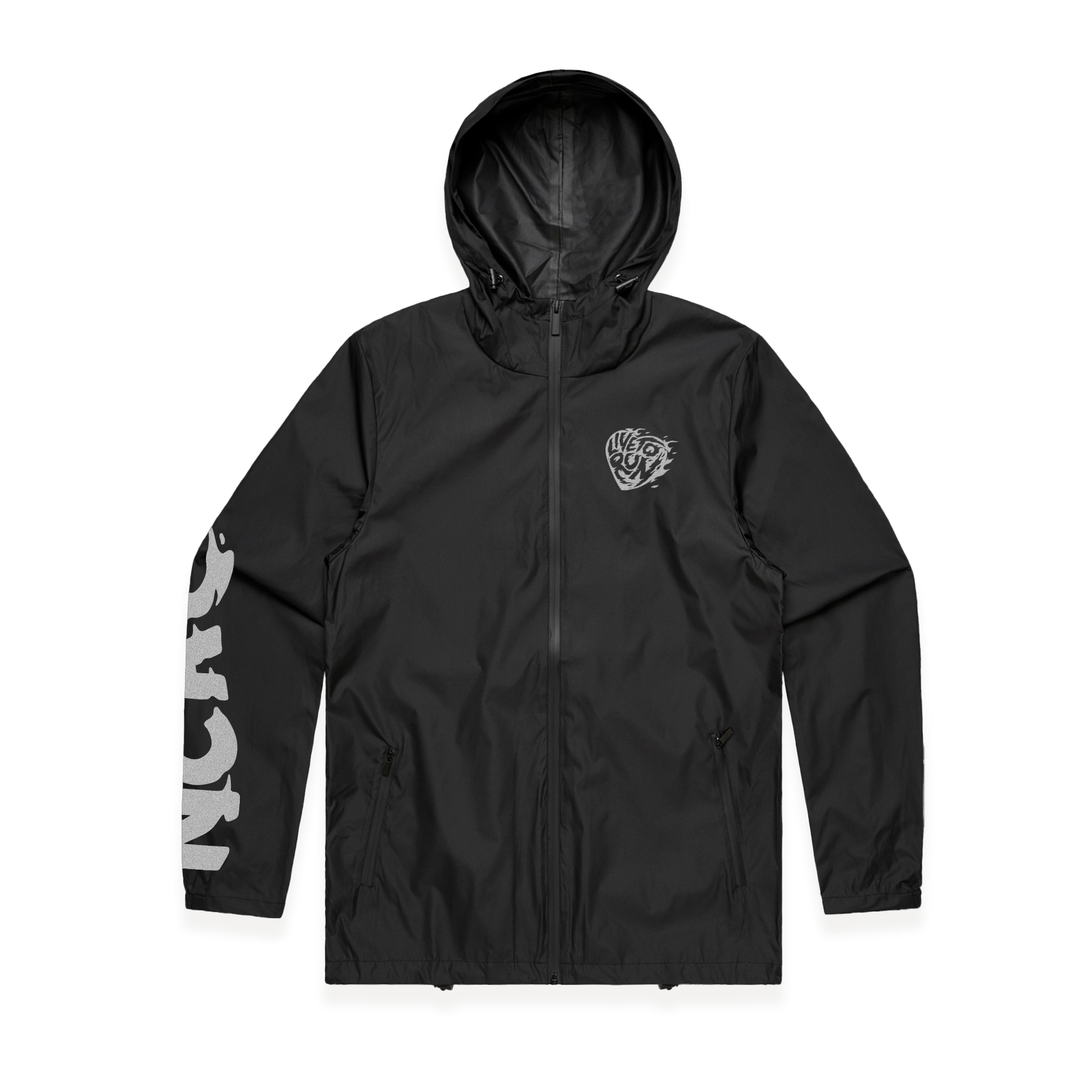NCRC: Premium Waterproof Rain Jacket - Black / Reflective Silver – No Club  Running Club